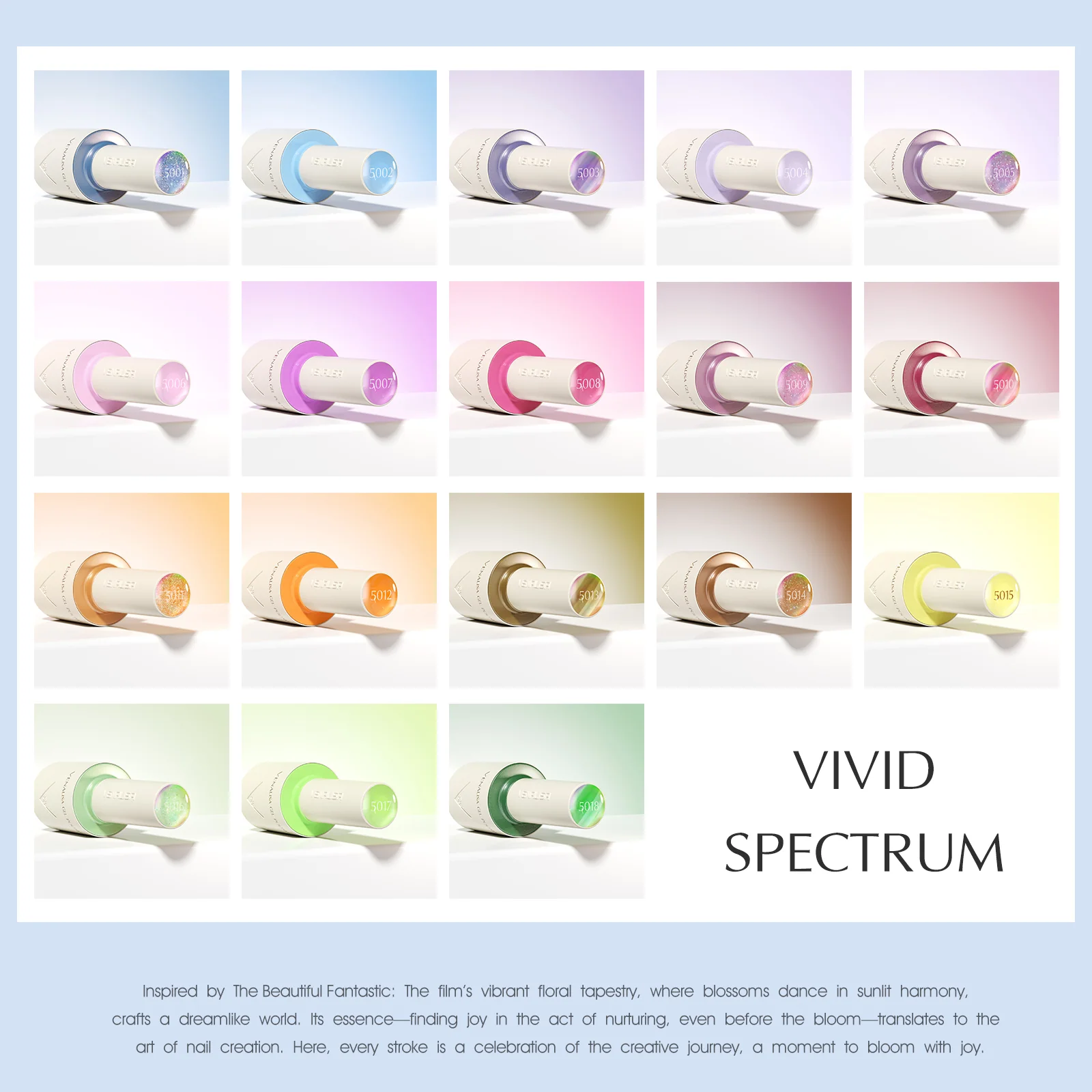 Venalisa V1 Vivid Spectrum – a 18 üveg színkóddal