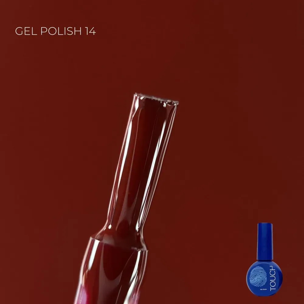 TOUCH gél lakk 9 ml No.14 – téglavörös