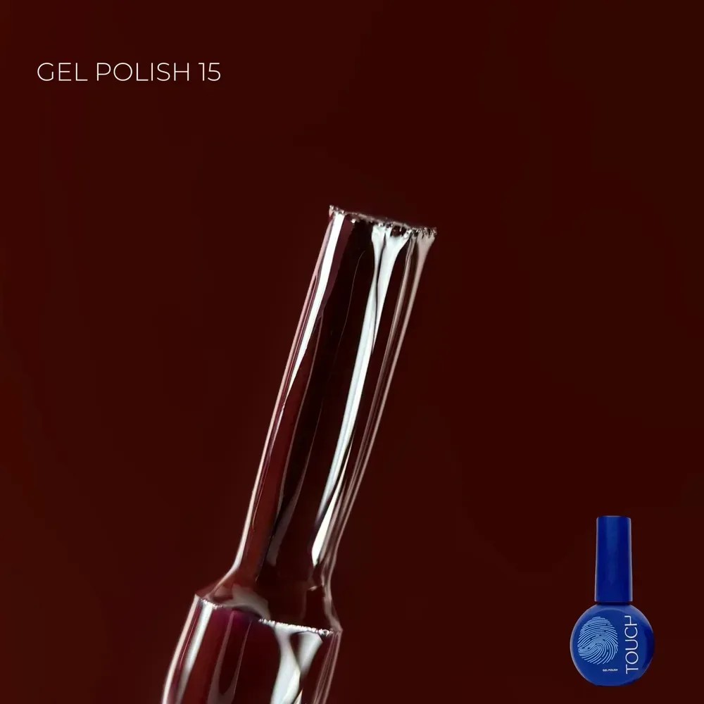 TOUCH gél lakk 9 ml No.15 – feketés bordó
