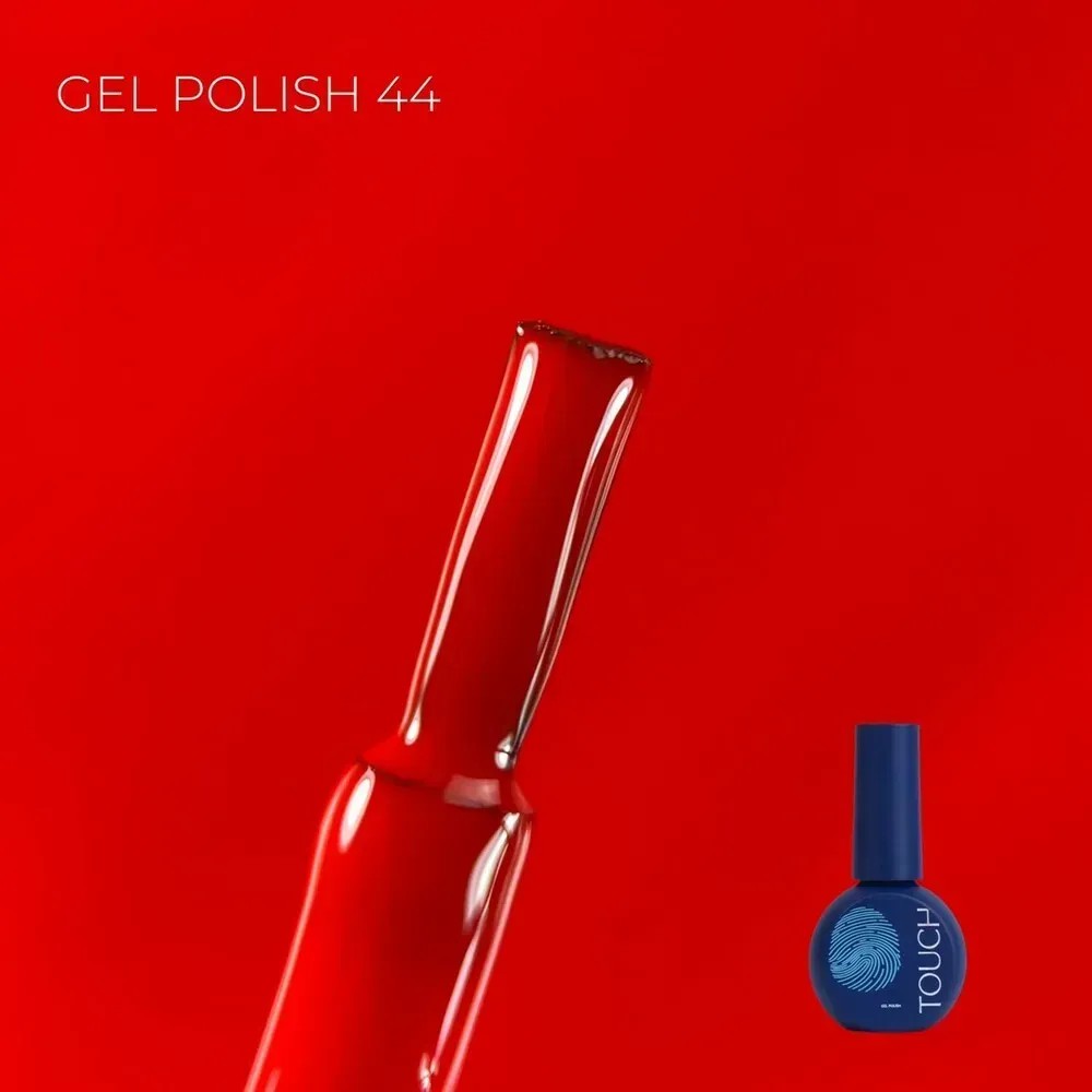 TOUCH gél lakk 9 ml No.44 – ragyogó skarlát