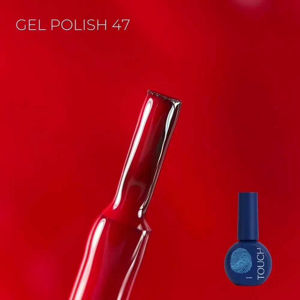 TOUCH gél lakk 9 ml No.47 – karmazsinvörös