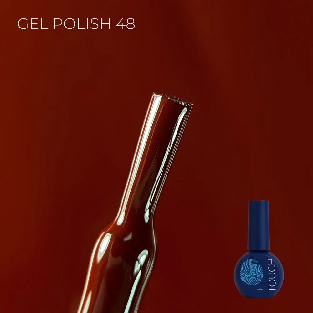 TOUCH gél lakk 9 ml No.48 – barnás rozsdavörös