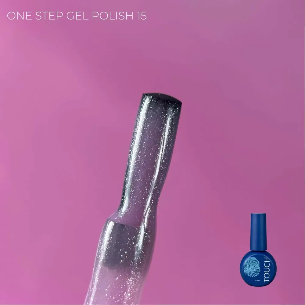 TOUCH One Step gél lakk 9 ml No.15 – rózsás nude