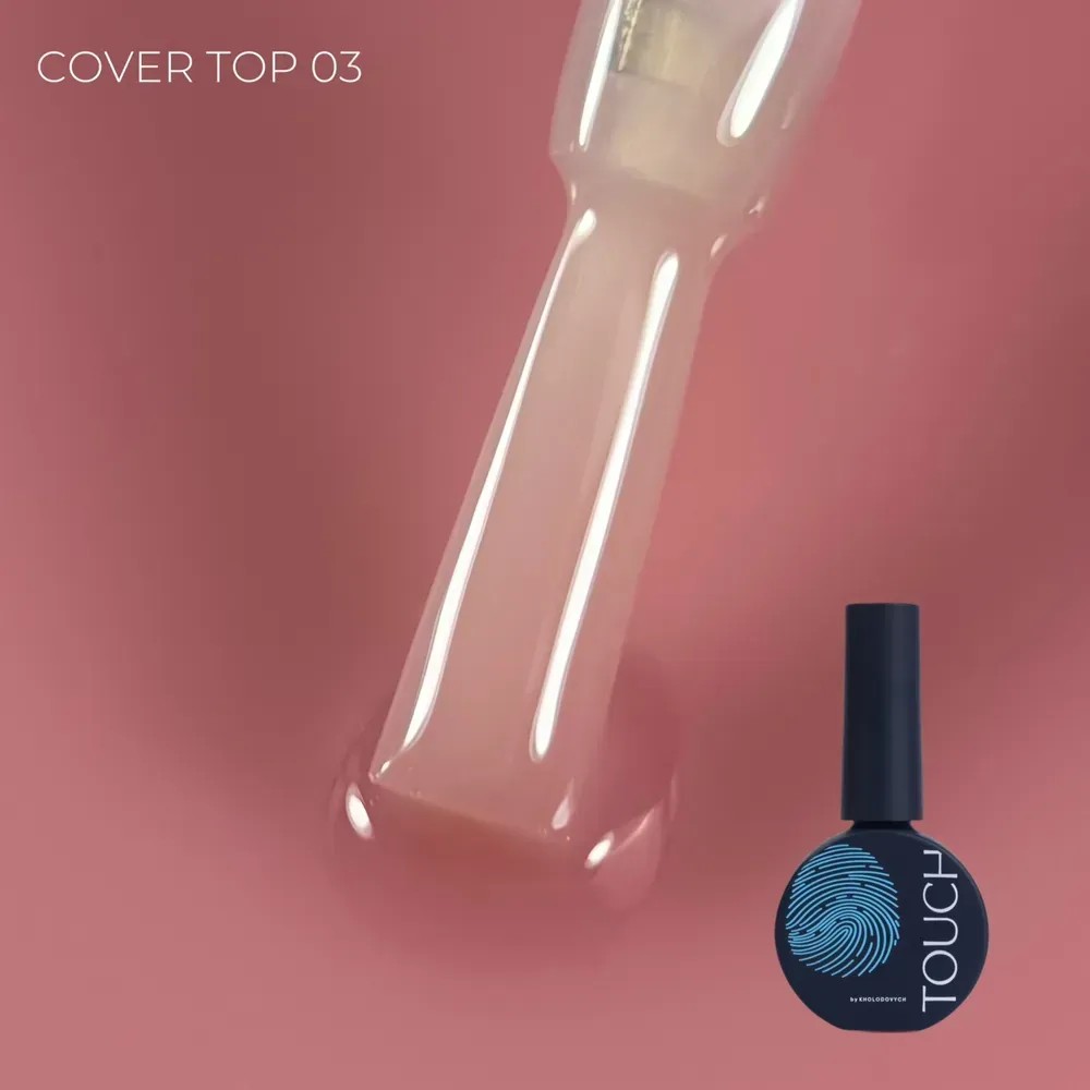 TOUCH Cover Top 13 ml No.03 Blossom – barackos-rózsás nude fátyol