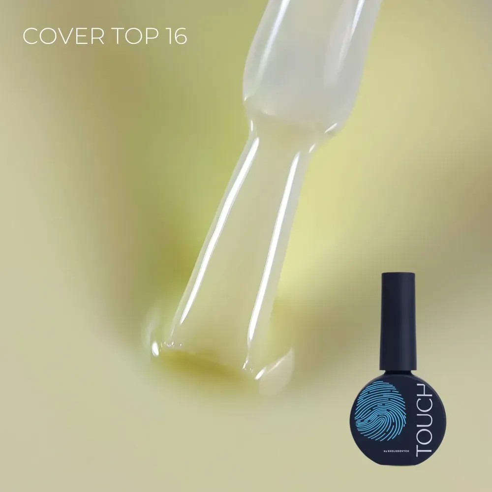 TOUCH Cover Top 13 ml No.16 Butter – vajsárga pasztell fátyol