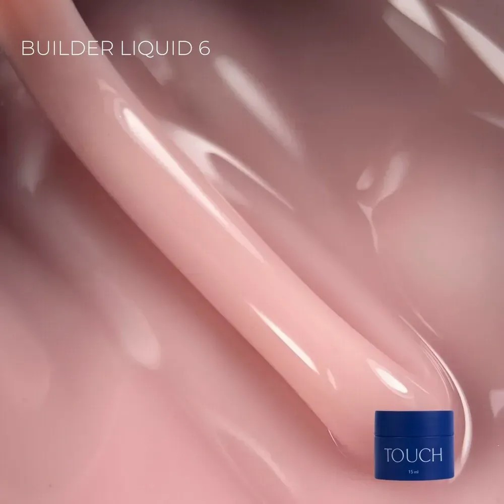 TOUCH Builder Liquid folyékony építőzselé 15 ml - No.06 - barackos nude
