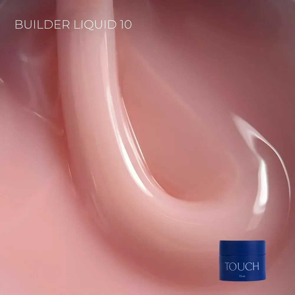 TOUCH Builder Liquid folyékony építőzselé 15 ml - No.10 - rózsás nude