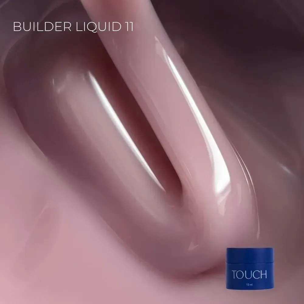 TOUCH Builder Liquid folyékony építőzselé 15 ml - No.11 - világos rózsás nude