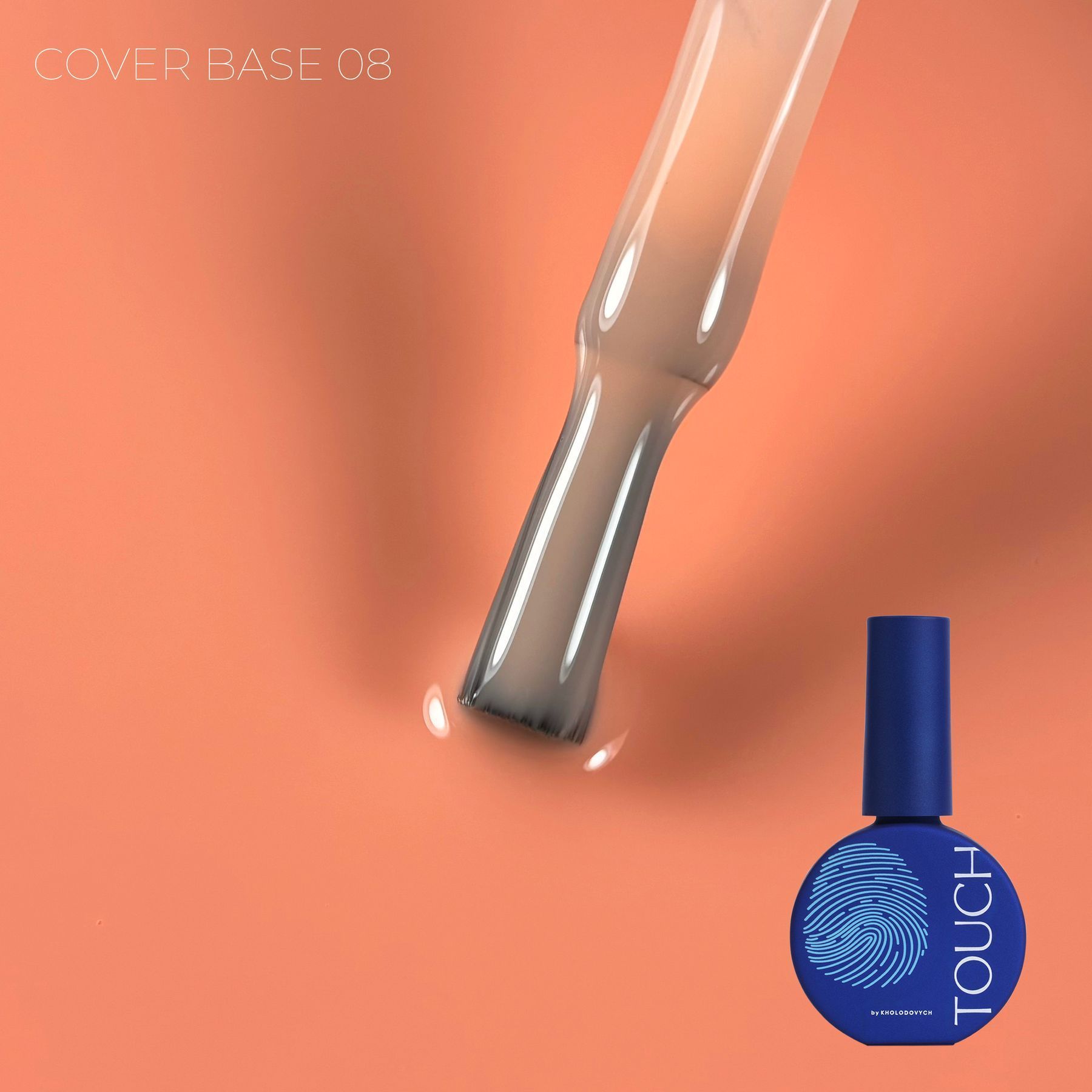 TOUCH Cover Base 13 ml No.08 – élénk barack