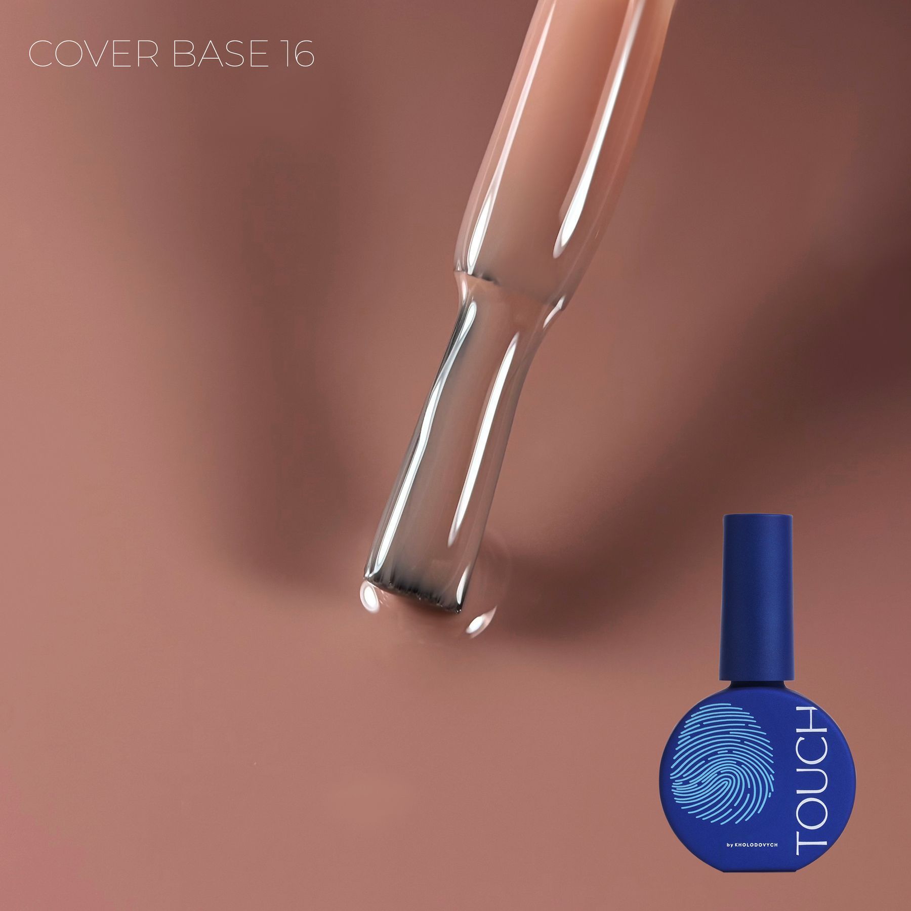 TOUCH Cover Base 13 ml No.16 – mély téglabarna
