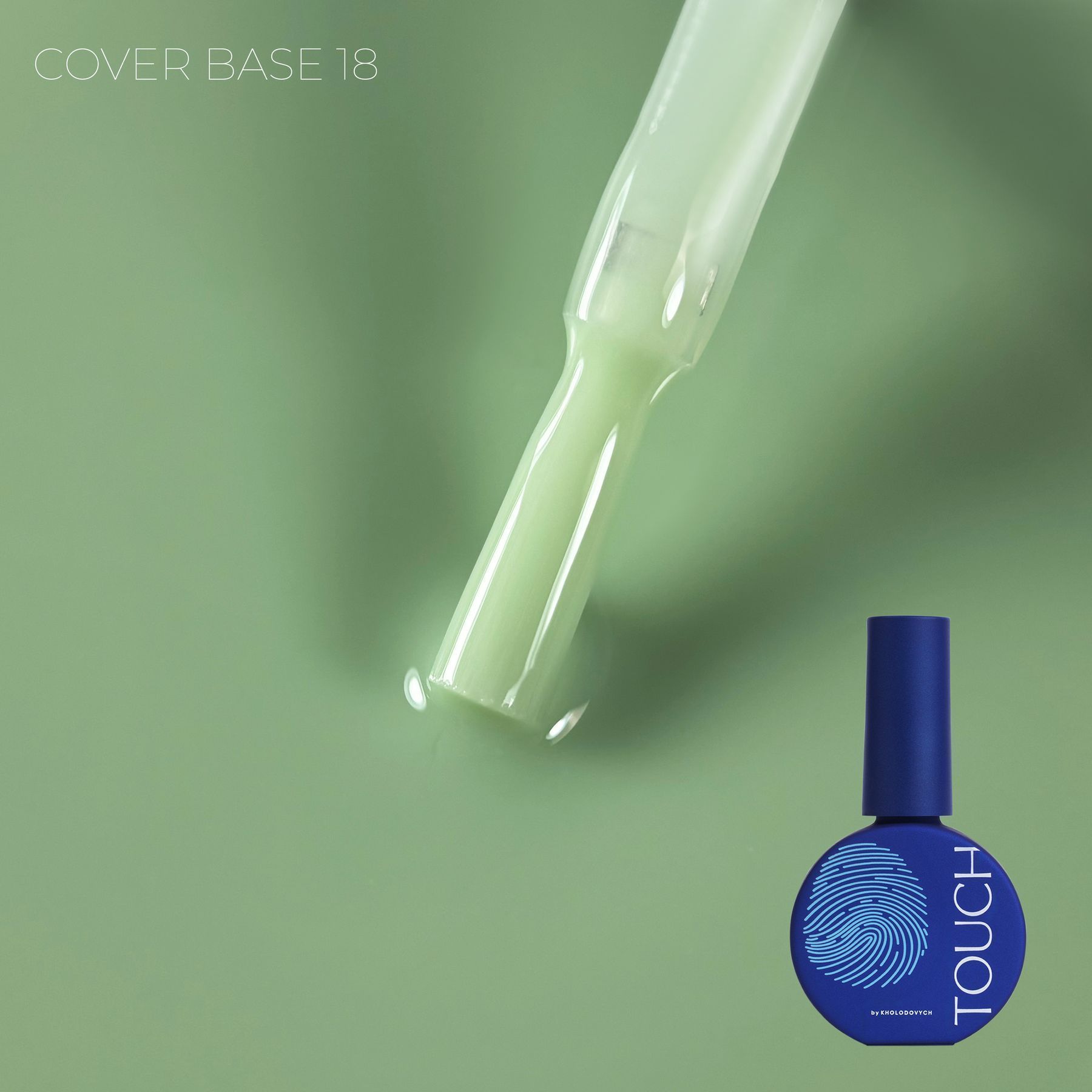 TOUCH Cover Base 13 ml No.18 – pisztáciazöld