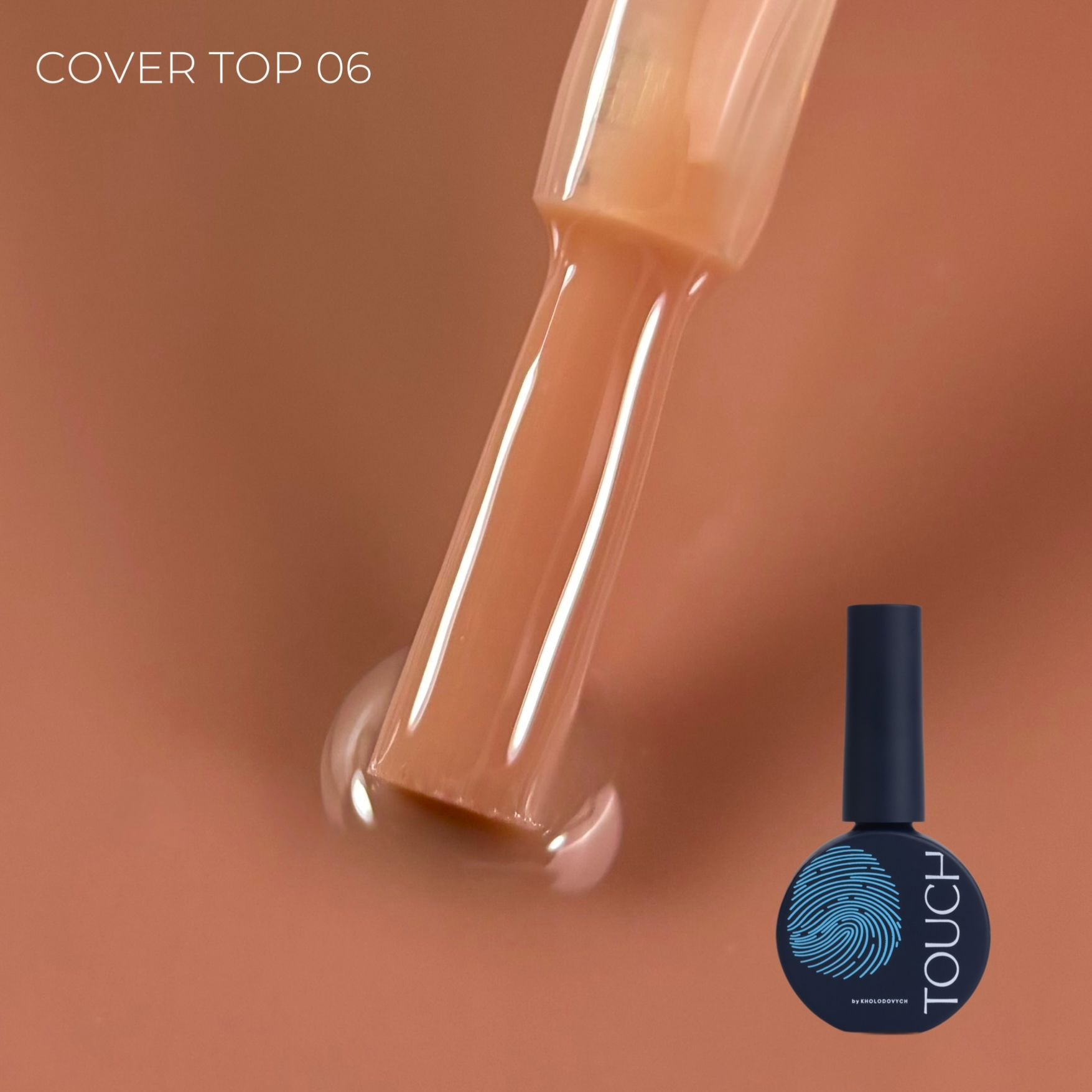 TOUCH Cover Top 13 ml No.06 Warm – meleg karamell fátyol