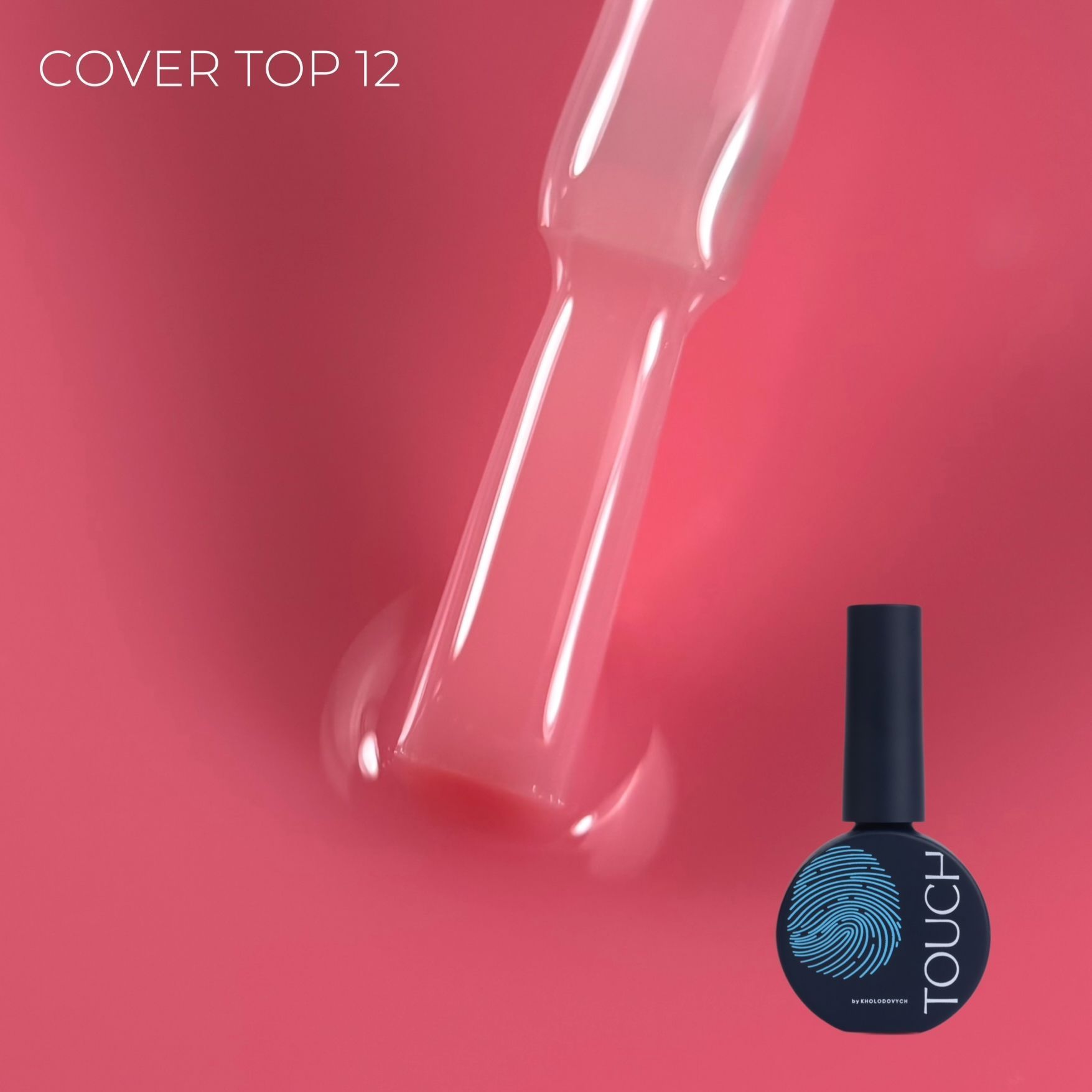 TOUCH Cover Top 13 ml No.12 Taffy – cukorkapink fátyol