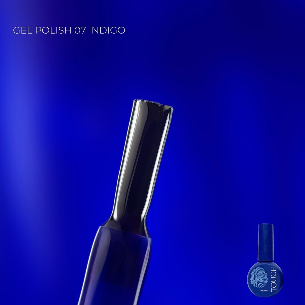TOUCH Alchemy gél lakk 9 ml No.07 Indigo – mély indigókék