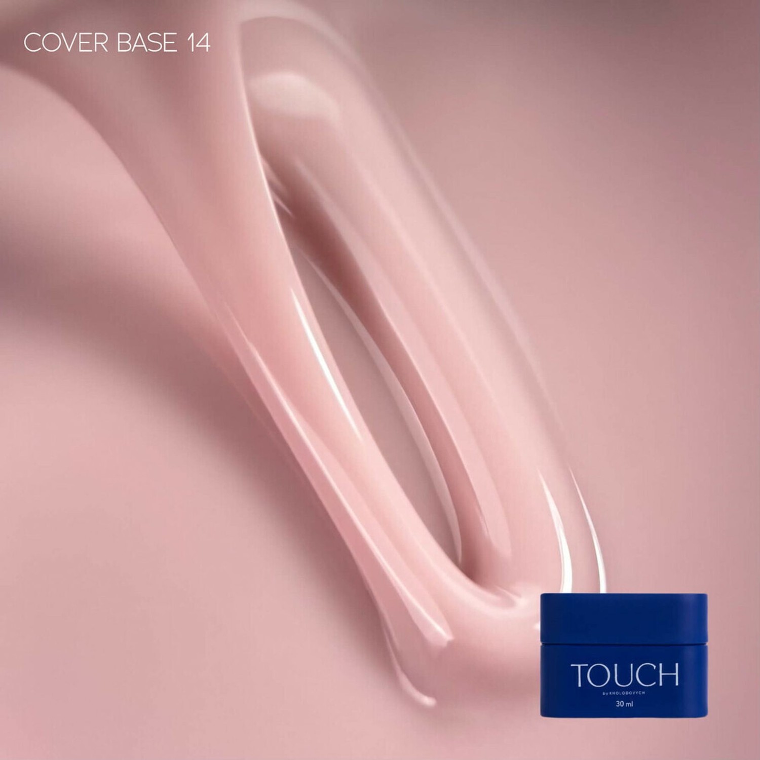TOUCH Cover Base 30 ml No.14 – meleg bézs nude