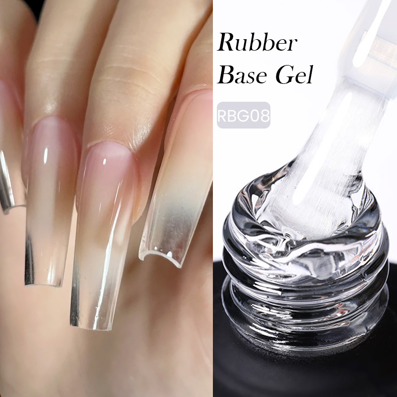 BORN PRETTY TRUBUTY Rubber Base Gel 15 ml - RBG08 - Clear