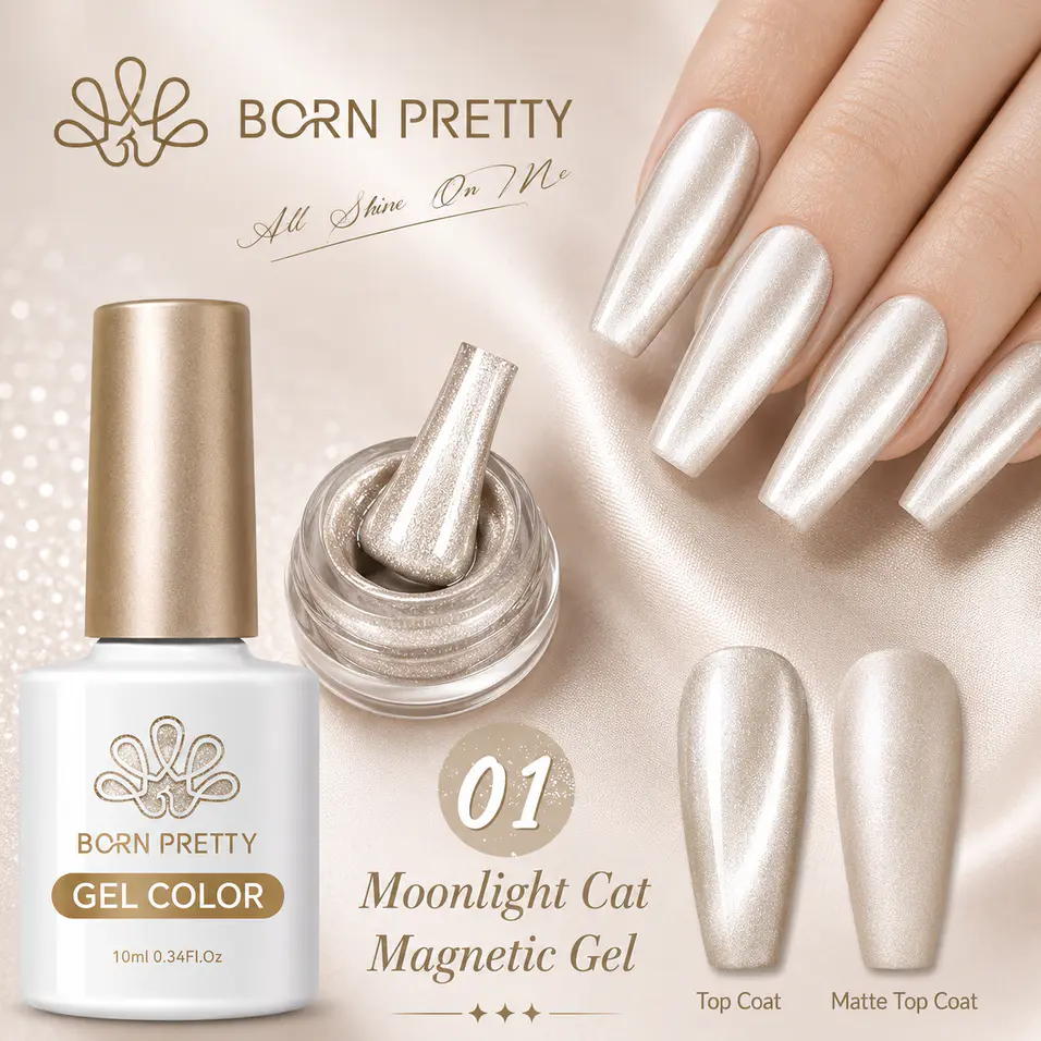 Born Pretty Cat Magnetic gél lakk 10 ml - MY102/MC01
