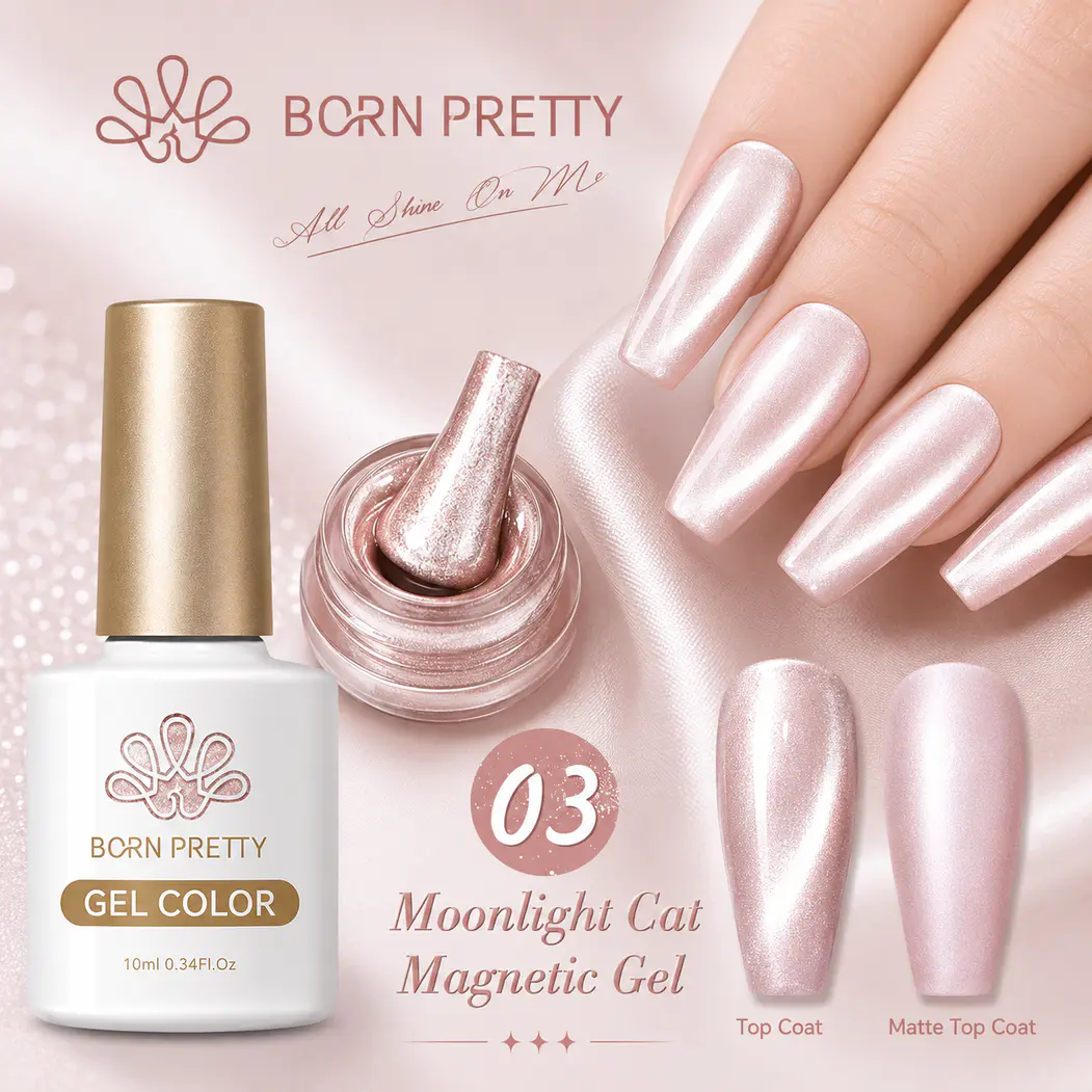 Born Pretty Cat Magnetic gél lakk 10 ml - MY104/MC03