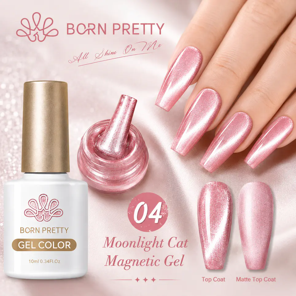 Born Pretty Cat Magnetic gél lakk 10 ml - MY105/MC04