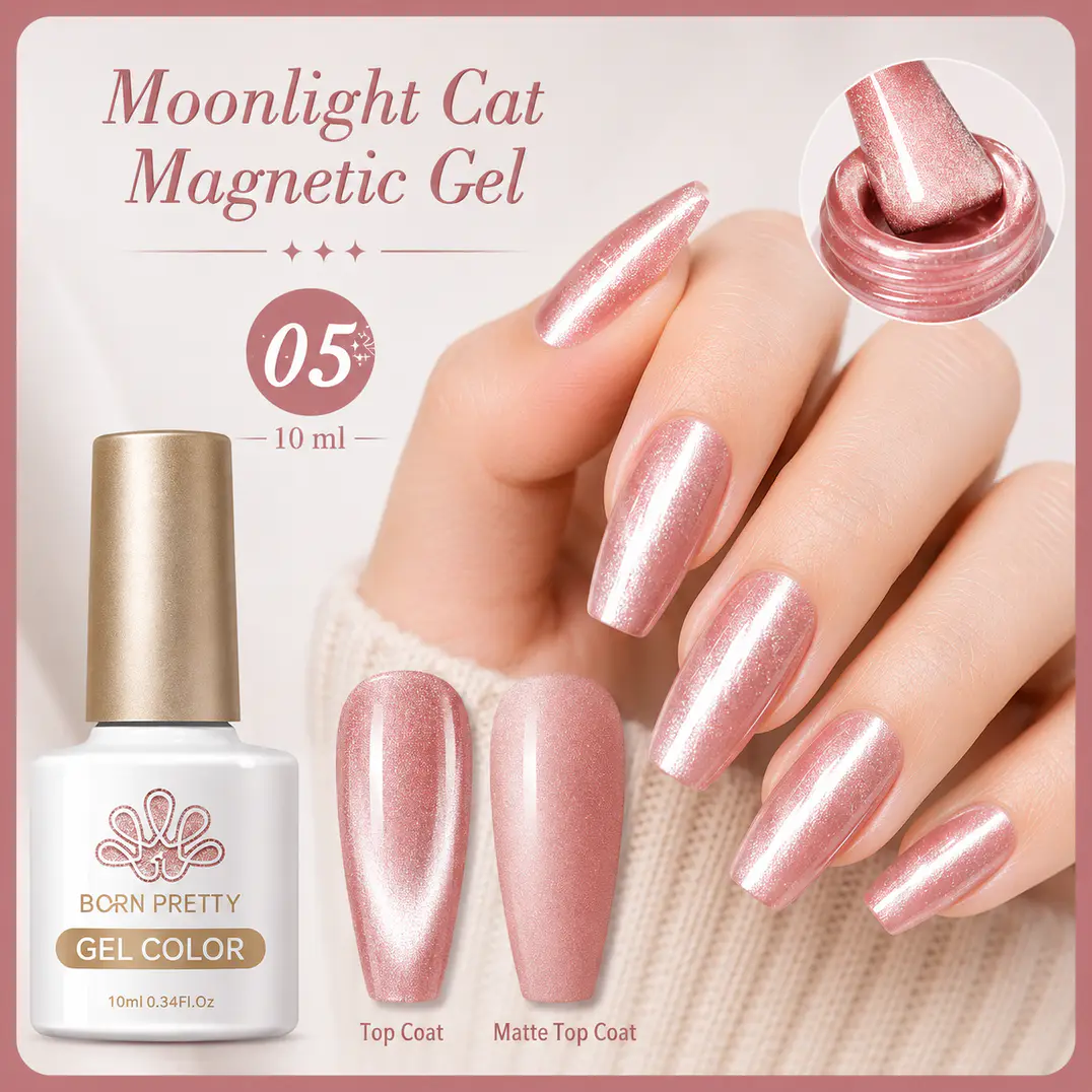 Born Pretty Cat Magnetic gél lakk 10 ml - MY106/MC05