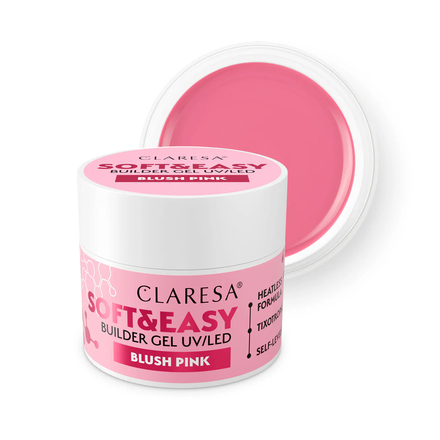 CLARESA Soft&Easy Builder Gél 12g - Blush Pink