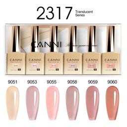 CANNI HEMA FREE UV/LED gél lakk szett 6x9ml - 2317