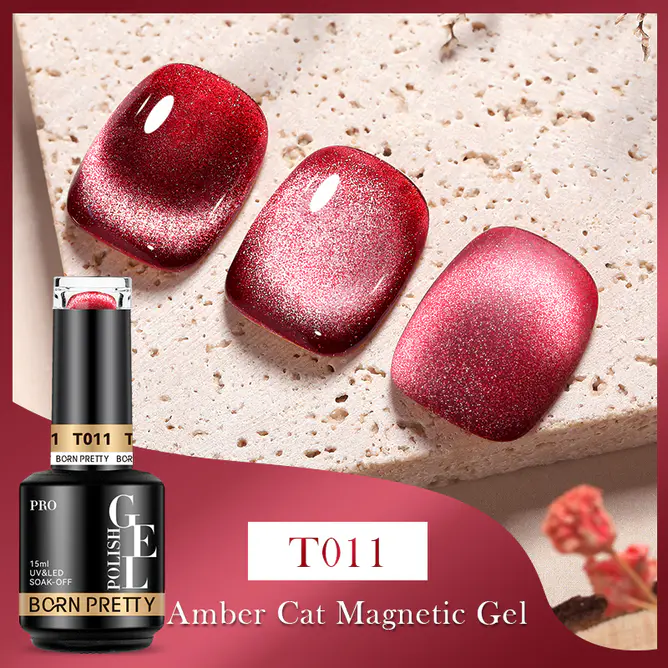 BORN PRETTY PRO UV/LED gél lakk 15 ml - T011 - Amber Cat Eye