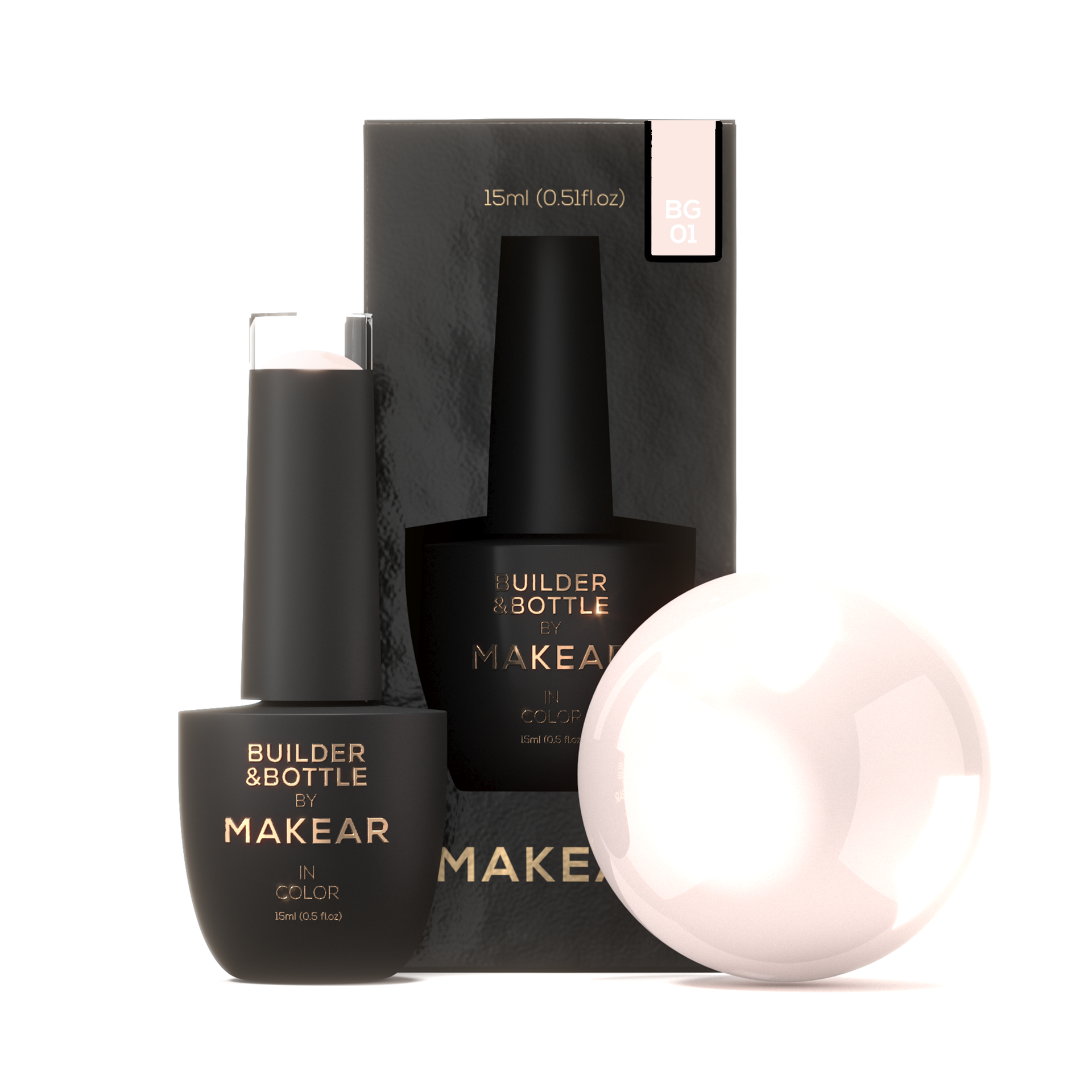 MAKEAR Builder&Bottle Base 15 ml - HEMA-FREE - BG01