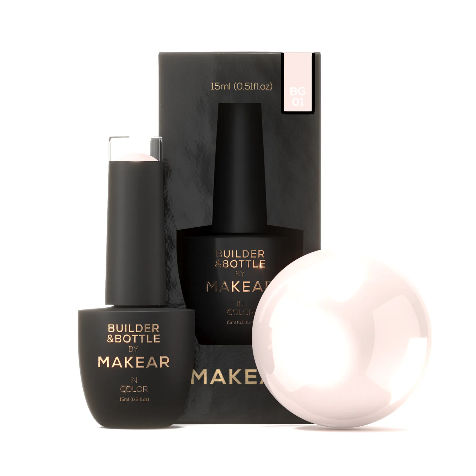 MAKEAR Builder&Bottle Base 15 ml - HEMA-FREE - BG01