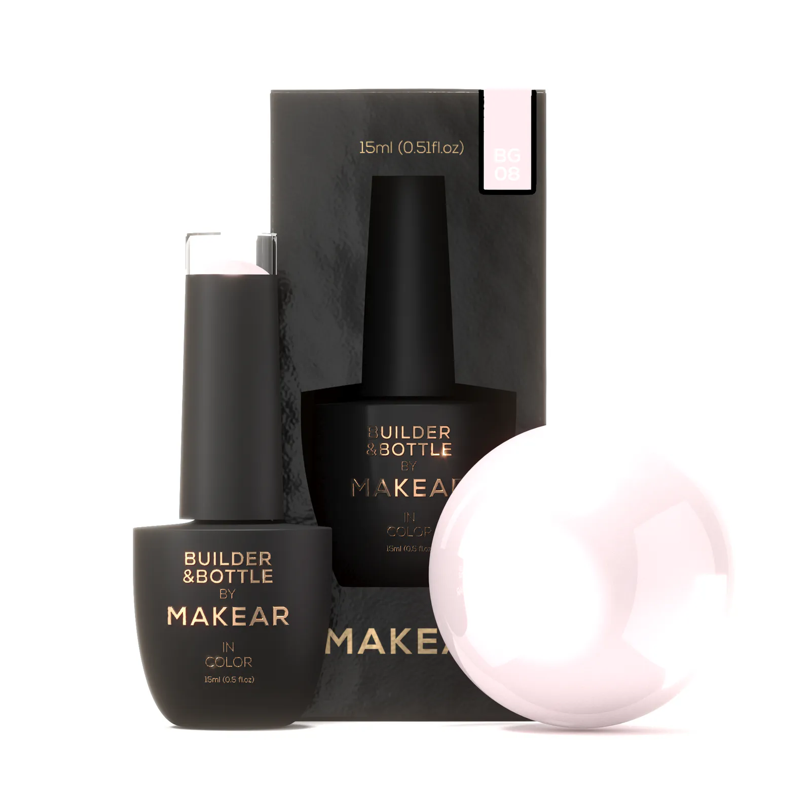 MAKEAR Builder&Bottle Base 15 ml - HEMA-FREE - BG08