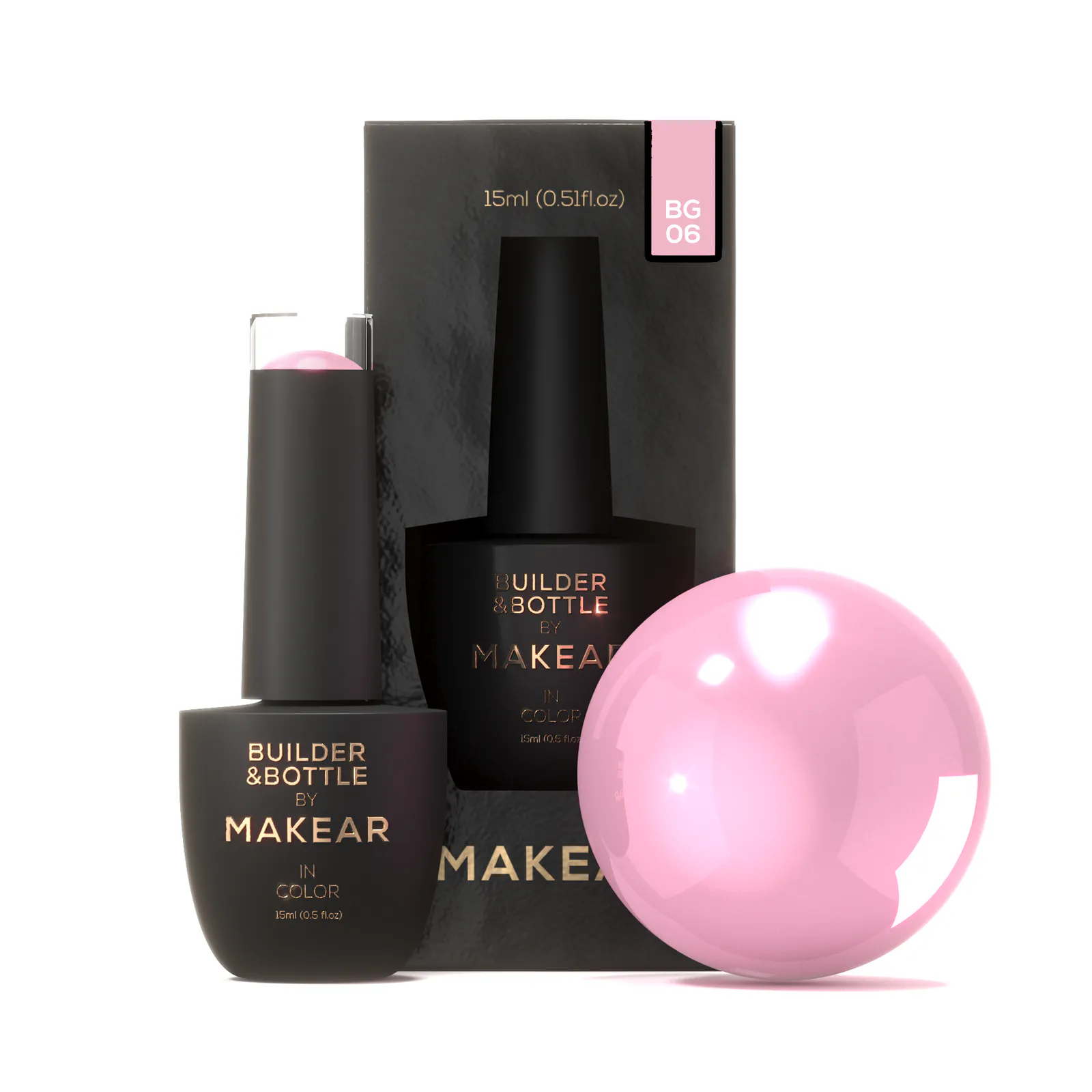 MAKEAR Builder&Bottle Base 15 ml - HEMA-FREE - BG06