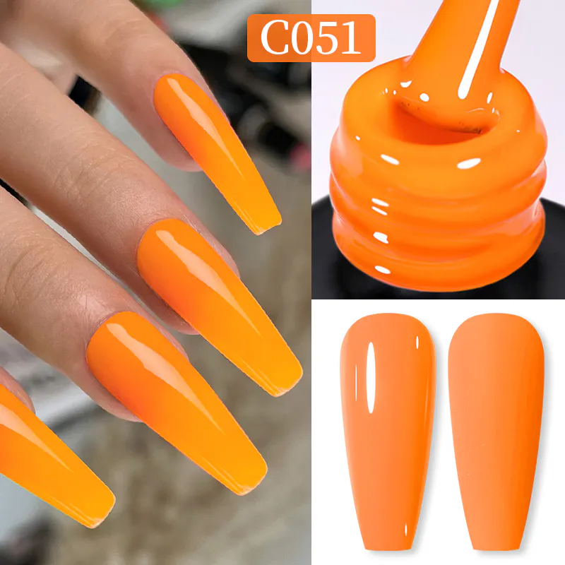 Born Pretty Pro UV/LED HEMA FREE gél lakk 15 ml - C051 - Neon Yellow Orange