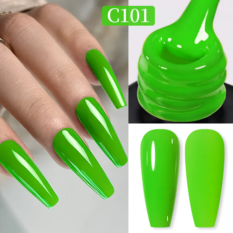 Born Pretty Pro UV/LED HEMA FREE gél lakk 15 ml - C101 - Harlequin Neon