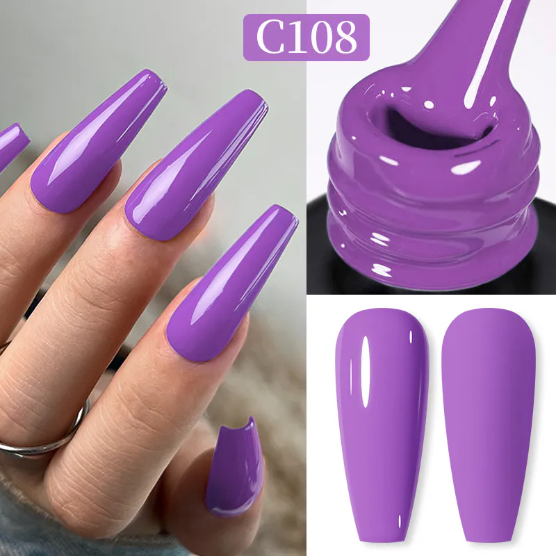 Born Pretty Pro UV/LED HEMA FREE gél lakk 15 ml - C108 - Dark Orchid