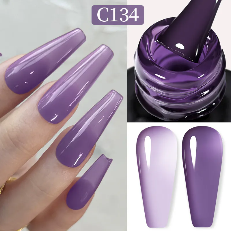 Born Pretty Pro UV/LED HEMA FREE gél lakk 15 ml - C134 - Jelly Imperial Purple