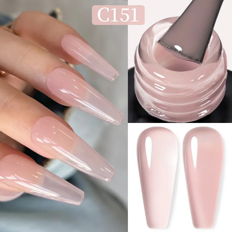 Born Pretty Pro UV/LED HEMA FREE gél lakk 15 ml - C151 - Milky Light Nude
