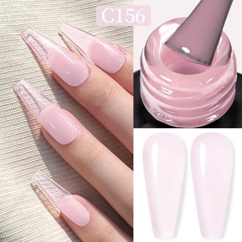 Born Pretty Pro UV/LED HEMA FREE gél lakk 15 ml - C156 - Jelly Light Pink