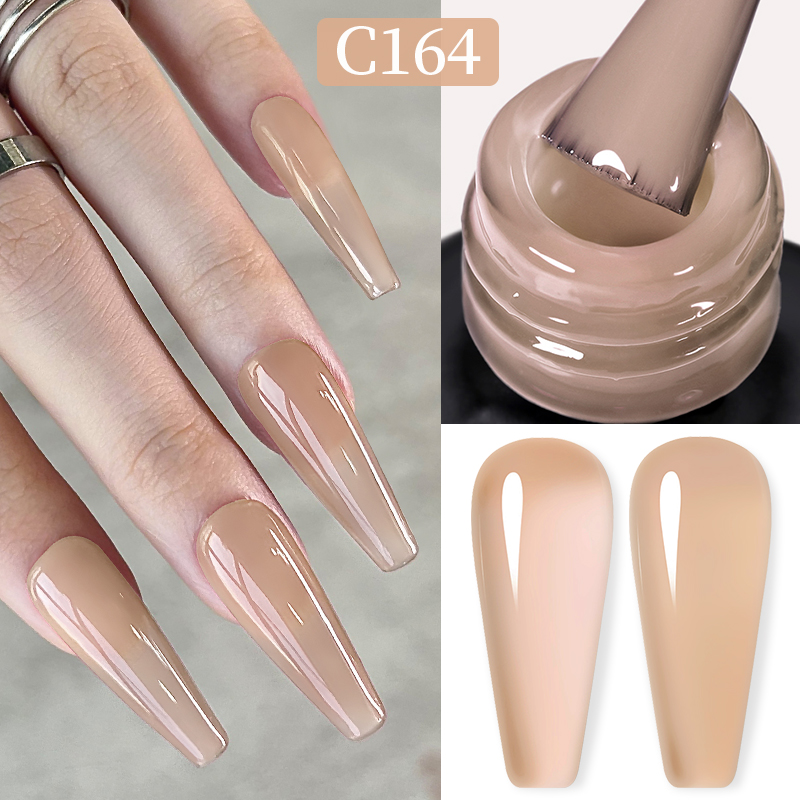 Born Pretty Pro UV/LED HEMA FREE gél lakk 15 ml - C164 - Jelly Almond