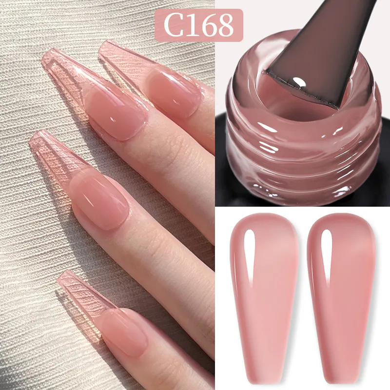 Born Pretty Pro UV/LED HEMA FREE gél lakk 15 ml - C168 - Jelly Meringue Rosette