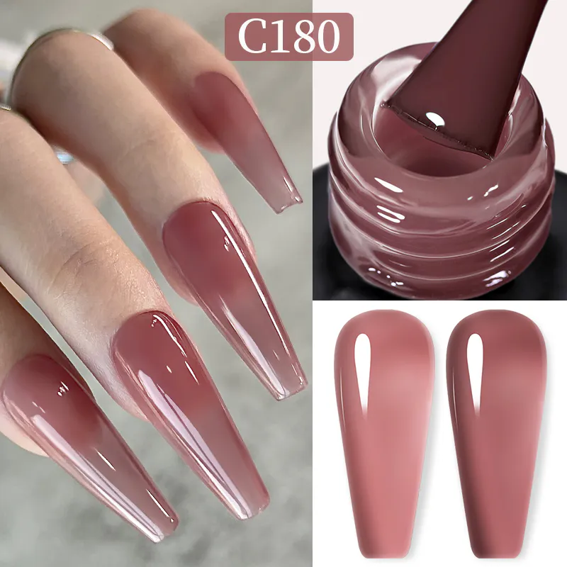 Born Pretty Pro UV/LED HEMA FREE gél lakk 15 ml - C180 - Jelly Roseberry