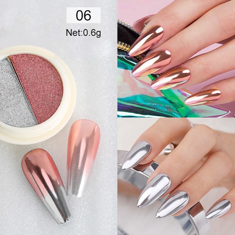 Mirror Powder DOUBLE krómpor - No.06 Rosegold