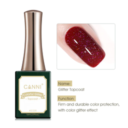 CANNI Colorful Top Coat - Csillámos fényzselé - 16ml