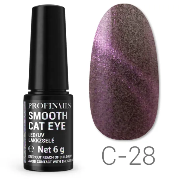 Profinails Smooth Cat Eye LED/UV lakkzselé 6gr C-28