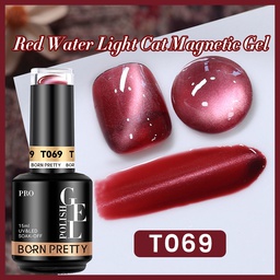 BORN PRETTY PRO UV/LED gél lakk 15 ml - T069 - Red Cat Magnetic Gel