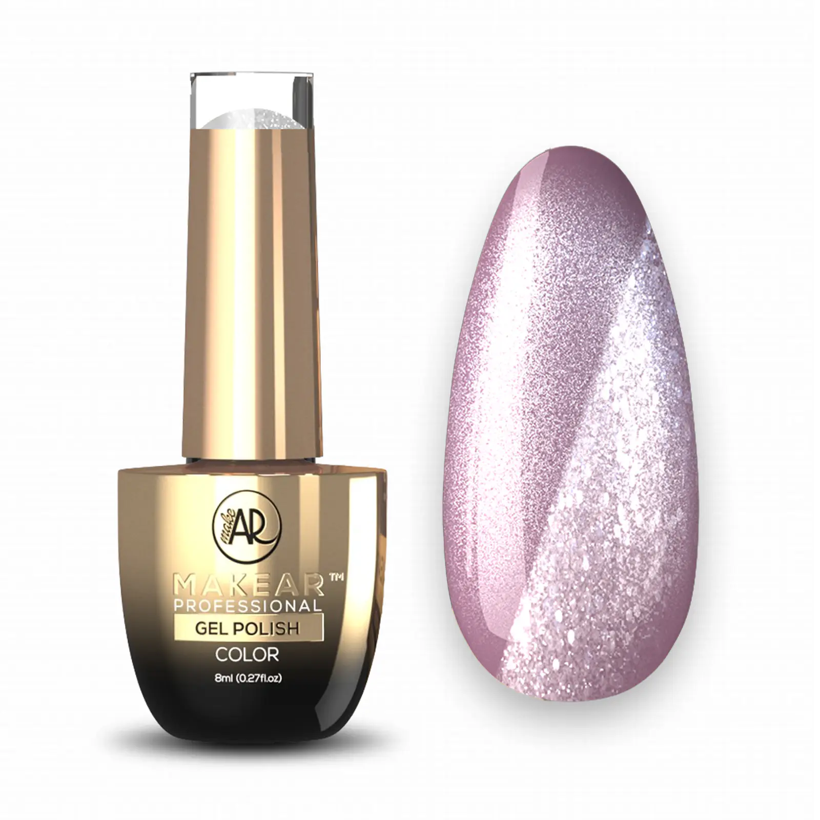 MAKEAR Moonlight Disco Gel Polish 8ml No.MCL02 Fluffy violet - Midnight Meow Collection