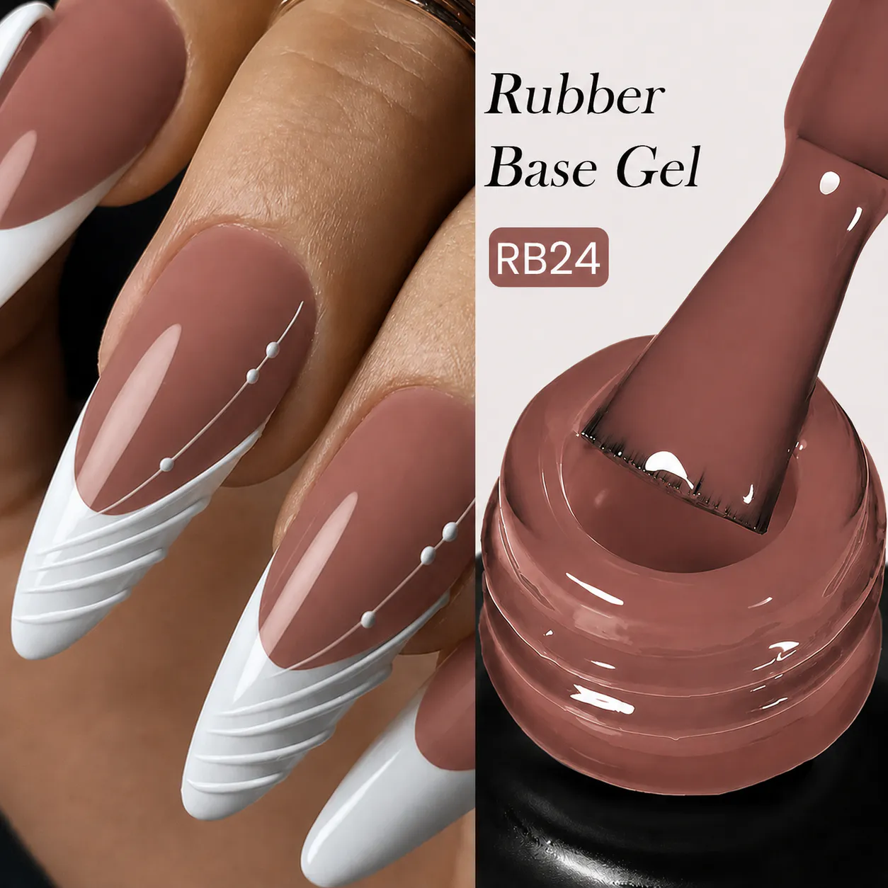 Born Pretty Pro HEMA FREE Rubber Base Gel 15 ml - RB24
