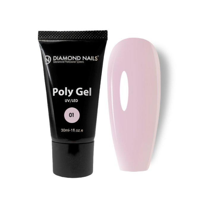 Diamond Nails PolyGel 01 - Milky Pink - 30ml