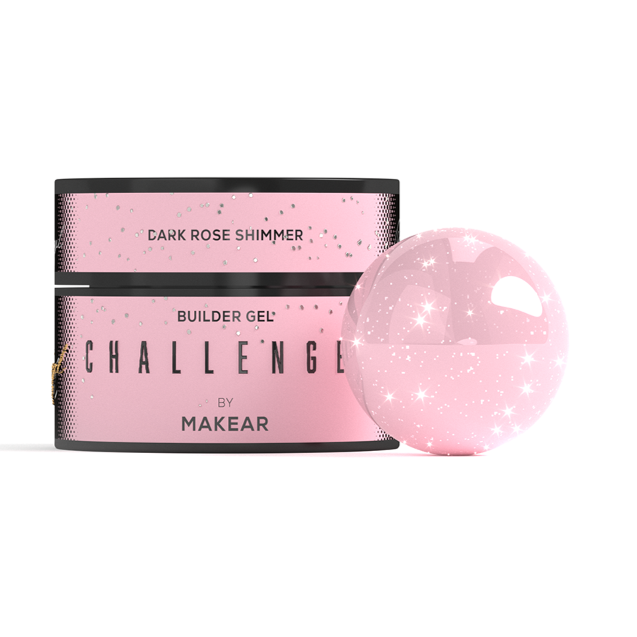 MAKEAR Challengel  Builder Gel 50ml - No.HG15 Dark Rose Shimmer