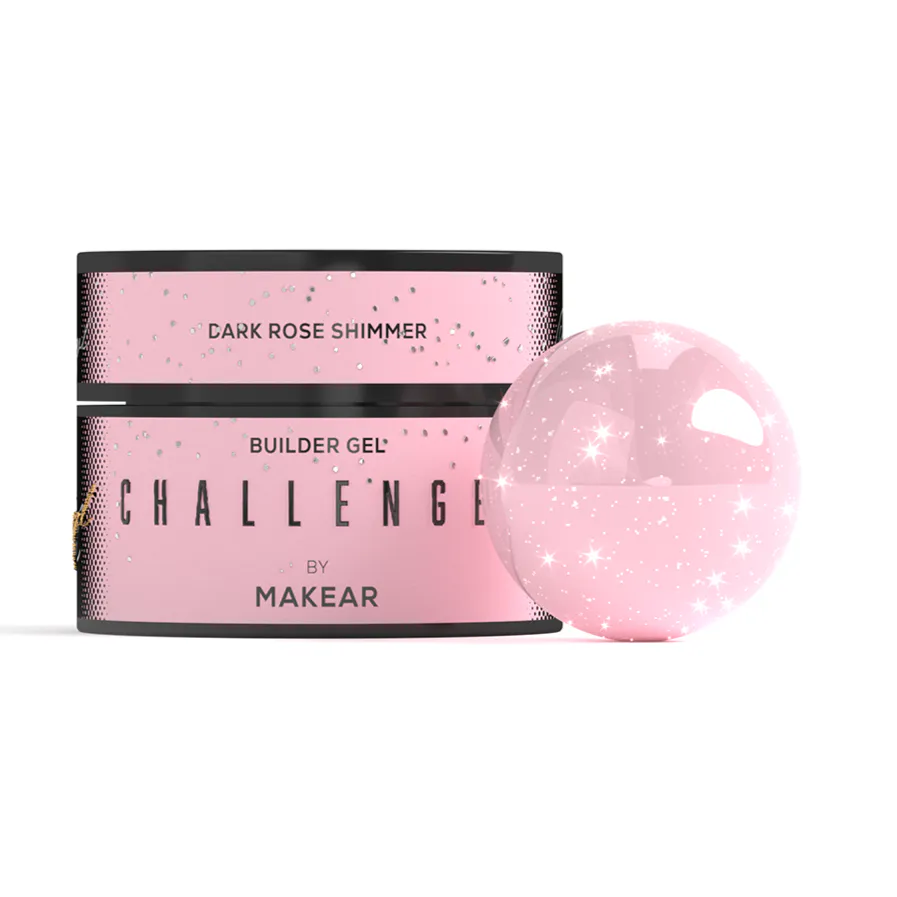 MAKEAR Challengel  Builder Gel 50ml - No.HG15 Dark Rose Shimmer