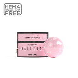 MAKEAR Challengel  Builder Gel 50ml - No.HG15 Dark Rose Shimmer
